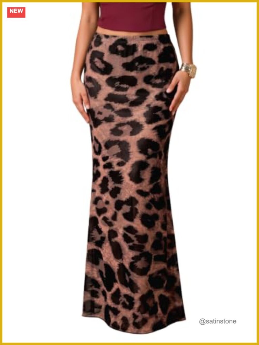 Women's Elastic High Waist Mesh Bodycon Mermaid Maxi Skirt